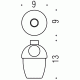 Colombo Melo B9352 Колба дозатора для жидкого мыла