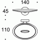 Colombo Plus W4901 Мыльница настенная