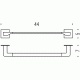 Colombo Forever B2909 Полотенцедержатель 44 см
