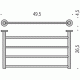 Colombo Plus W4987 Полка для полотенец