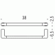 Colombo lulu B6209 GL Полотенцедержатель 38 см (золото)