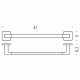 Colombo BasicQ B3709 Полотенцедержатель 41 см