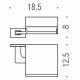 Colombo Look B1691 Держатель туалетной бумаги с крышкой
