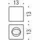 Colombo Contract B9996 Дозатор для квадратных салфеток настольный