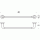 Colombo Basic B2710 Полотенцедержатель 46 см