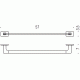 Colombo Look B1610 NM Полотенцедержатель 57 см (чёрный)