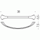 Colombo Link B2409 Держатель полотенца 38 см