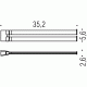 Colombo Trenta B3012NM Полотенцедержатель двойной 35 см