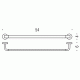 Colombo Nordic B5210 Полотенцедержатель 54 см