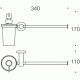 Colombo Plus W4974 Полотенцедержатель с дозатором (стекло)