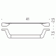 Colombo Alize B2509 Полотенцедержатель 41 см