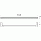 Colombo Trenta B3011 Полотенцедержатель 65 см