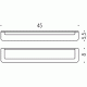 Colombo Over B7010 Полотенцедержатель 45 см