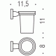 Colombo Basic B2702 Стакан настенный