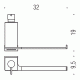 Colombo Look B1674 Полотенцедержатель с дозатором