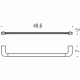 Colombo Trenta B3010 Полотенцедержатель 50 см