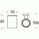 Colombo Plus W4902 Стакан настенный