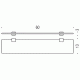 Colombo lulu B6216 Полочка 60 см (хром)