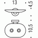 Colombo Basic B2781 Мыльница настенная (металл)