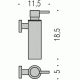 Colombo Plus W4981 Дозатор для жидкого мыла настенный