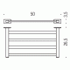 Colombo Look B1687 Полочка для полотенец