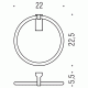 Colombo Luna B0111 Полотенцедержатель-кольцо