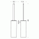 Colombo BasicQ B3707 Ёршик настенный (пластик)