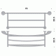 Colombo Melo B1287 Полка для полотенец