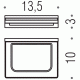 Colombo Look B1601 NM Мыльница настенная (чёрный)