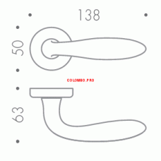 Дверная ручка Colombo MACH CD81RSB хром