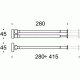 Colombo Plus W4914 Полотенцедержатель 2-ой 28/41 см