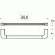 Colombo Trenta B3009NM Полотенцедержатель 36 см (чёрный)