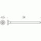 Colombo Basic B2713 Полотенцедержатель 34 см