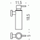 Colombo Plus W4981 BM Дозатор для жидкого мыла настенный (белый)