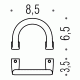 Colombo lulu LC47 Крючок большой (хром)