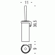 Colombo Link B2407 SX Ёршик настенный (левый)