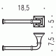 Colombo Portofino B3208 SX Держатель туалетной бумаги (хром)