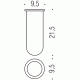 Colombo Luna B0156 Колба ёршика (запасная часть)