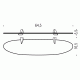 Colombo Link B2416 Полка 64.5 см