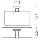 Colombo BasicQ B3731 Полотенцедержатель-кольцо